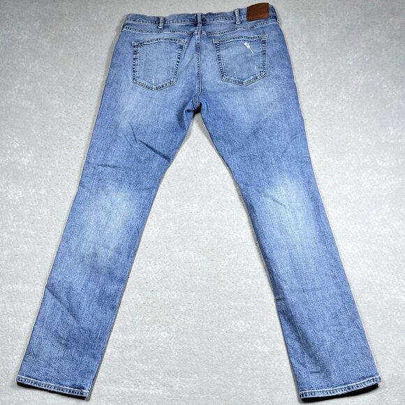 Abercrombie & Fitch Skinny Jeans Mens Size 36 Distressed Inseam 31 in Pockets - Picture 7 of 13